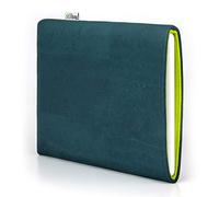 Stilbag eBook Reader VIGO per Onyx Boox Go 7 | Custodia compatibile Made in Germany | sughero petrolio, feltro di lana verde mela