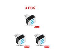 (Stile A 3 pezzi) Hub USB 2.0 multiplo Splitter USB Adattatore multiporta 3 in 1 2.0 USB Extender Splitter