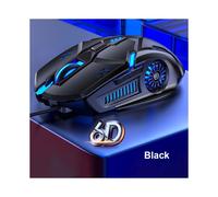 (Stile A 3 pezzi) Mouse da gioco cablato G5 Retroilluminazione colorata Mouse silenzioso a 6 pulsanti