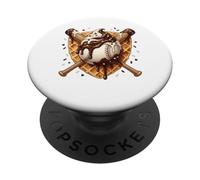 Stile a goccia di gelato da baseball | Gelato di fusione giovanile adolescente PopSockets PopGrip Adesivo