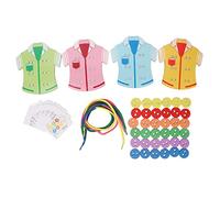 Stile abbigliamento per giocattoli in legno in legno percezione del colore delle abilità motorie percezione da bambino sicuro per l'istruzione precoce