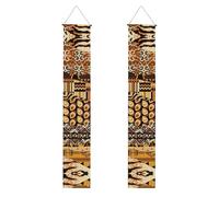 Stile africano Patchwork Stampa Decor Banner Sfondo Congratulazioni Porta Adatto Uso Interno Esterno Facile Installazione