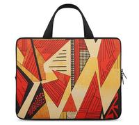 Stile Africano Stampe Del Computer Portatile Ultrasottile, Impermeabile 15 Pollici Borse Del Computer Portatile, Portatile Protettiva Borsa Del Computer Con Cinghia A Mano