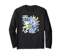 Stile Anime Giapponese Lucky Fish Art Kawaii Maglia a Manica