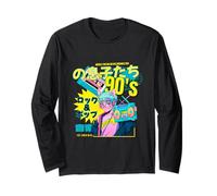 Stile anime retrò anni '90 - Musica Pop Culture Maglia a Manica