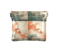 Stile antico raffigurante oro nuvola di buon auspicio TexturePortamonete in pelle da donna Portamonete portatile per carte organizzatori per ragazze signore borsa, Stile antico raffigurante texture