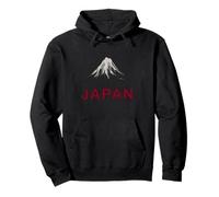 Stile Bandiera Giapponese con Il Monte Fuji per i Giapponesi Che Amano Il Giappone Felpa con Cappuccio