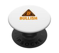 Stile blockchain di progettazione industriale di criptovalute Bitcoin rialzista PopSockets PopGrip Adesivo