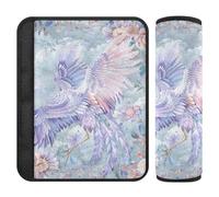 Stile Boho Fiore Floreale Viola Gru 2 Pack Accessori per la tua auto Più Comfort Guida per SUV accessori para carro