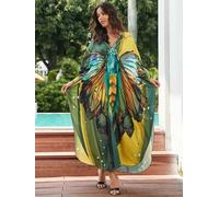 Stile Boho Taglie Forti Spiaggia Kaftan Abbigliamento Abito da Bagno Copertura
