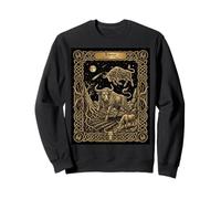 Stile Carta dei tarocchi dell'oroscopo dello Zodiaco del Toro Felpa