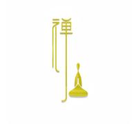 Stile Cinese Autoadesivo Decorazione Parete Zen Rimovibile per Sala Meditazione
