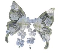 Stile cinese Farfalla Fiore di Seta Clip di Capelli Set di Accessori Per Capelli Laterale Hairpin Confortevole Copricapo Per Occasioni