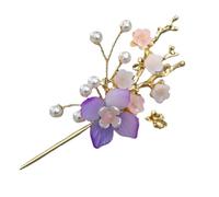 Stile cinese Fiore Antico Perle Lunghe Nappa Capelli Bastoni Gioielli Femminili