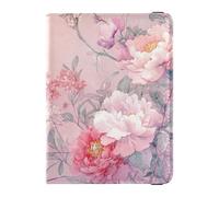 Stile Cinese Fiori Peach Titolari di Passaporto in Pelle per Viaggio Vaccino Porta Carta Della Copertura Combo Porta Carta Passaporto Caso per gli uomini Impermeabile