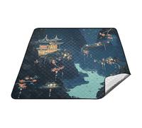 Stile cinese Montagna Tempio Impermeabile Spiaggia Essentials Grande Prato Coperta Portatile per Adulti Coppie Regalo tapete para picnic parque