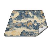 Stile cinese Montagne Impermeabile Picnic Mat Parco Portatile Pieghevole Picnic Coperta per 4 A 6 Adulti Estate Regalo tapetes para picnic vintage