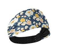 Stile cinese Peonie Floreale Modello Raffreddamento Palestra Fascia Elastici per Capelli per Uso quotidiano Atletico Sport escursionismo bandas para el cabello deportivas