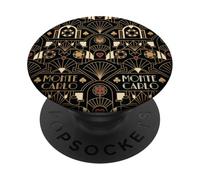 Stile classico ispirato alla geometria del casinò Art Deco Monte Carlo PopSockets PopGrip Adesivo