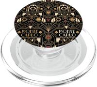 Stile classico ispirato alla geometria del casinò Art Deco Monte Carlo PopSockets PopGrip per MagSafe