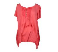 Stile & Co Aurora Rosa Crochet-Trim Handkerchief-Hem L