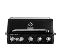 Stilé Collection Barbecue da Incasso a Gas GPL 5 Fuochi 21 kW con Bruciatore Infrarossi BBQ Built-in in Acciaio Inox con Griglie in Ghisa Grill Professionale Outdoor (Nero)