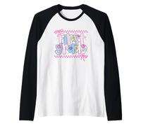 Stile colorato a scacchi di prima qualità Maglia con Maniche Raglan
