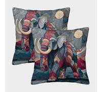 Stile con motivo in vetrate artistiche di Mammut Fodera Per Cuscino Decorazione 50x50cm 2 Pacchi Decorazione Della Casa Regalo Per Divano Del Soggiorno