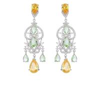 Stile Corte Francese Esagerato Atmosfera Accessori Lusso Banchetto Abito Orecchini Orecchini A Goccia Zircone
