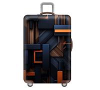 Stile Cyberpunk Copri Valigia,Geometria Coprivaligia Resistente E Spessa,Lavabile, Antigraffio,Elastici,18-32 Pollici Suitcase Cover,Regali Per Gli Amanti Dei Viaggi (Color 2,L(25-28inch))