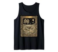 Stile della Carta dei tarocchi dell'oroscopo dello Zodiaco del Cancro Canotta