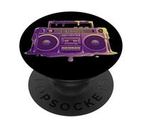 Stile di Strada Retro Hip Hop per Amanti della Musica PopSockets PopGrip Adesivo