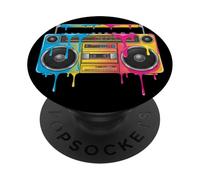 Stile di Strada Retro Hip Hop per Amanti della Musica PopSockets PopGrip Adesivo