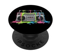 Stile di Strada Retro Hip Hop per Amanti della Musica PopSockets PopGrip Adesivo