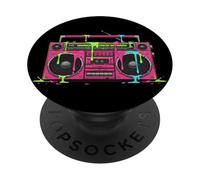 Stile di Strada Retro Hip Hop per Amanti della Musica PopSockets PopGrip Adesivo