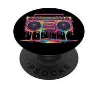 Stile di Strada Retro Hip Hop per Amanti della Musica PopSockets PopGrip Adesivo
