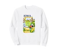 Stile di Viaggio Vintage Iowa Felpa