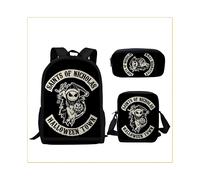 (Stile E) Set di zaini per bambini The Nightmare Before Christmas, borsa a tracolla, astuccio e regali