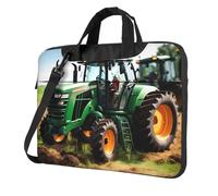 Stile elegante e protettivo conveniente della borsa del computer delle borse del computer della stampa del trattore agricolo della società unico, Nero , 13 inch