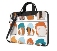 Stile elegante e protettivo della borsa del computer portatile conveniente della stampa dell'illustrazione della cavia unico e protettivo, Nero , 13 inch