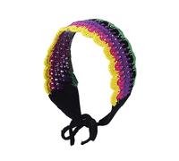 Stile etnico Donna Cava Fuori Della Fascia Per Capelli Da Campeggio Libero Servizio Fotografico A Crochet Spring Estate Cerchio Per Viaggi