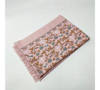 Stile Etnico Donna Ricamato Scialle Sciarpa Nappa Floreale Rétro Caldo Regalo