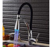 Stile Europeo Bronzo Rubinetto Della Cucina Rotante Miscelatore Rubinetto con Finitura Nera Moderno Acqua Calda e Fredda Lavello Rubinetto Elegante Apparecchio Da Cucina Casa