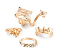 Stile europeo e americano, i diamanti di retroterra Zirconite dell’arte creativa 4 Set di combinazioni di gioielli femminili