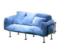 Stile europeo Velluto Divano Mobili Con Cuscino Rimovibile E Telaio In Metallo Per 1/6 Casa di Bambola Scena Display Accessori Decorazione Della Casa di Bambola