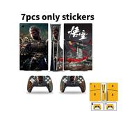 (Stile G) Adesivi per console di gioco Myth Black Wukong Ps5 Slim, pellicola protettiva per controller