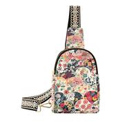 Stile giapponese alla moda con il modello del ventilatore delle donne fanny pack multiuso borsa del pannolino per il viaggio, Stile giapponese con motivo a ventaglio