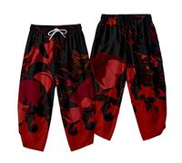 Stile giapponese Kimono Pantaloni Set Uomini Cosplay Tradizionale Thai Harem Pantaloni Harajuku Streetwear Vintage Pantaloni da uomo G00023-pants XS