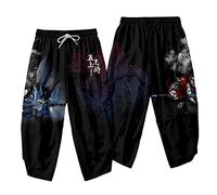 Stile giapponese Kimono Pantaloni Set Uomini Cosplay Tradizionale Thai Harem Pantaloni Harajuku Streetwear Vintage Pantaloni da uomo G00201-pantaloni 4XL