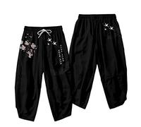 Stile giapponese Kimono Pantaloni Set Uomo Cosplay Tradizionale Thai Harem Pantaloni Harajuku Streetwear Pantaloni da uomo vintage G00012-pantaloni XS